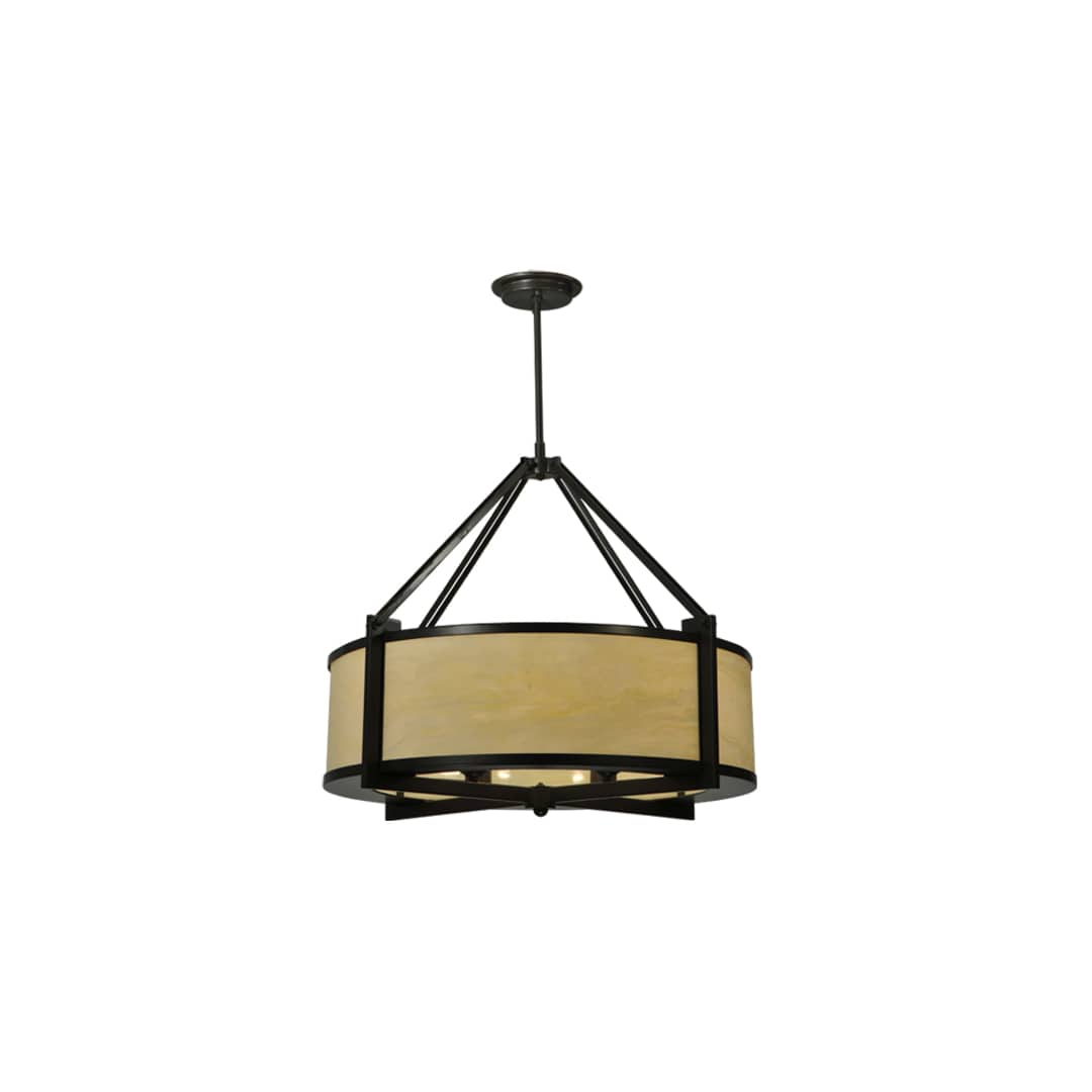 Cross Hatch 4 Light 30" Wide Pendant