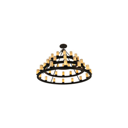Loxley Horizon 42 Light 70" Wide Pillar Candle Style Chandelier