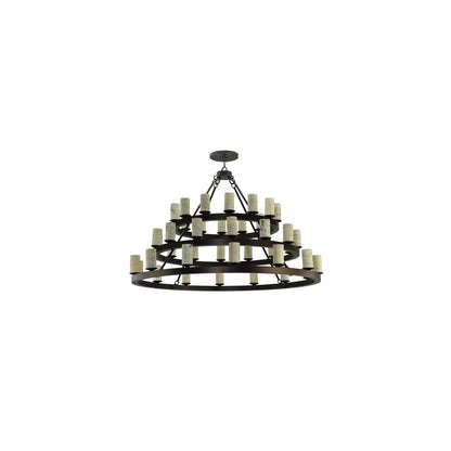 Loxley Horizon 42 Light 70" Wide Pillar Candle Style Chandelier