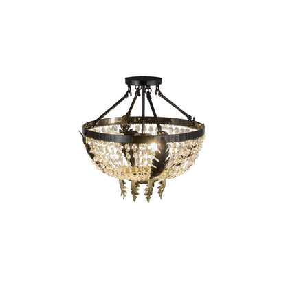 Chrisanne 3 Light 16" Wide Semi-Flush Bowl Ceiling Fixture