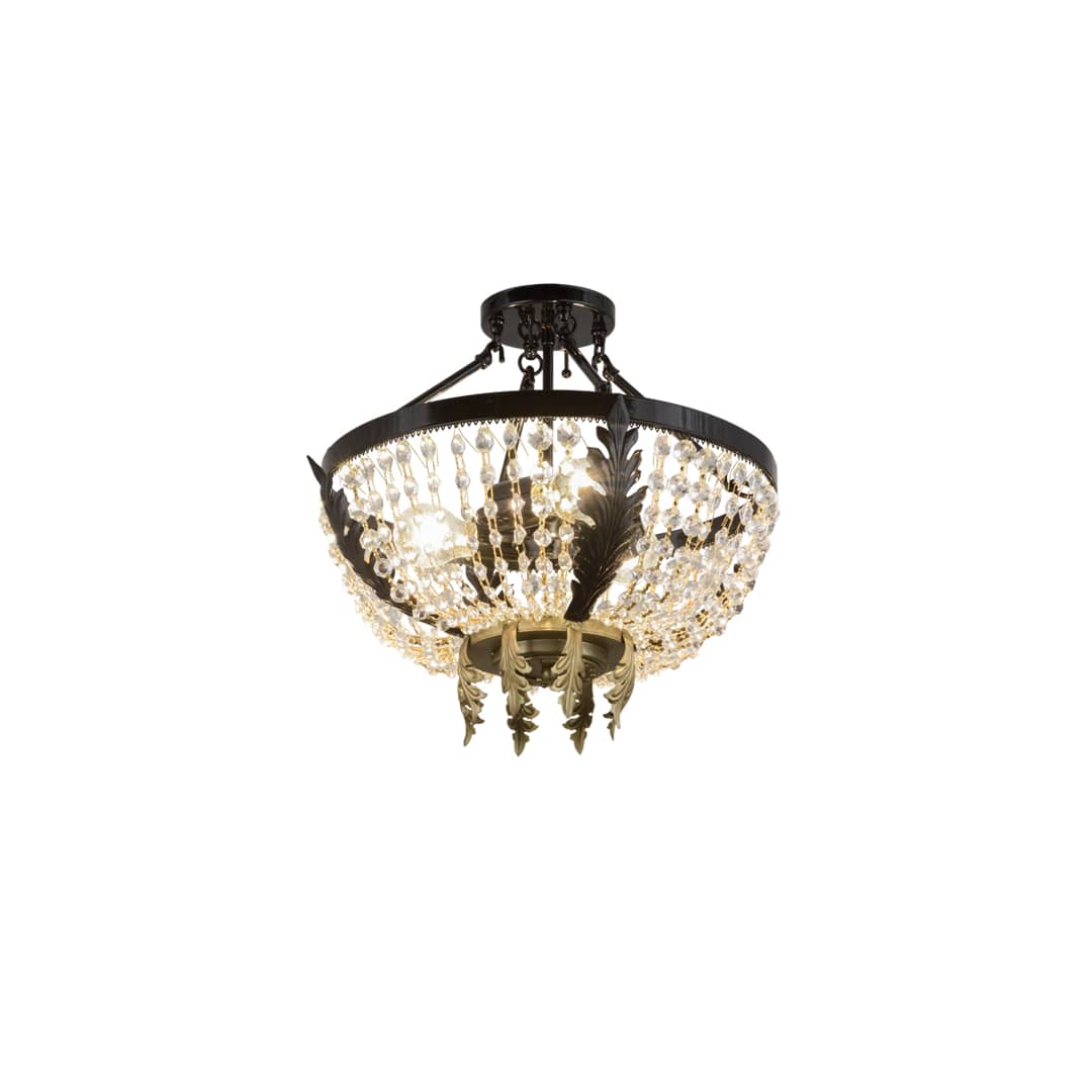 Chrisanne 3 Light 16" Wide Semi-Flush Bowl Ceiling Fixture