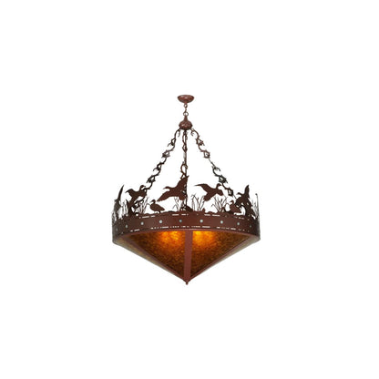 Ducks in Flight 6 Light 42" Wide Pendant