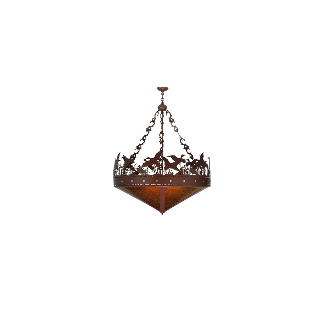 Ducks in Flight 6 Light 42" Wide Pendant