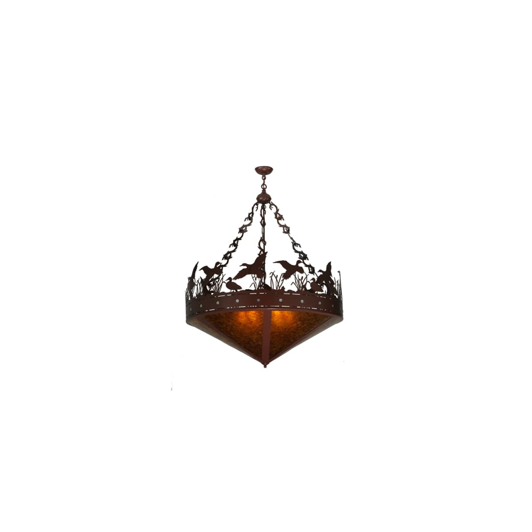 Ducks in Flight 6 Light 42" Wide Pendant