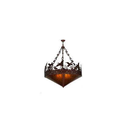 Ducks in Flight 6 Light 42" Wide Pendant