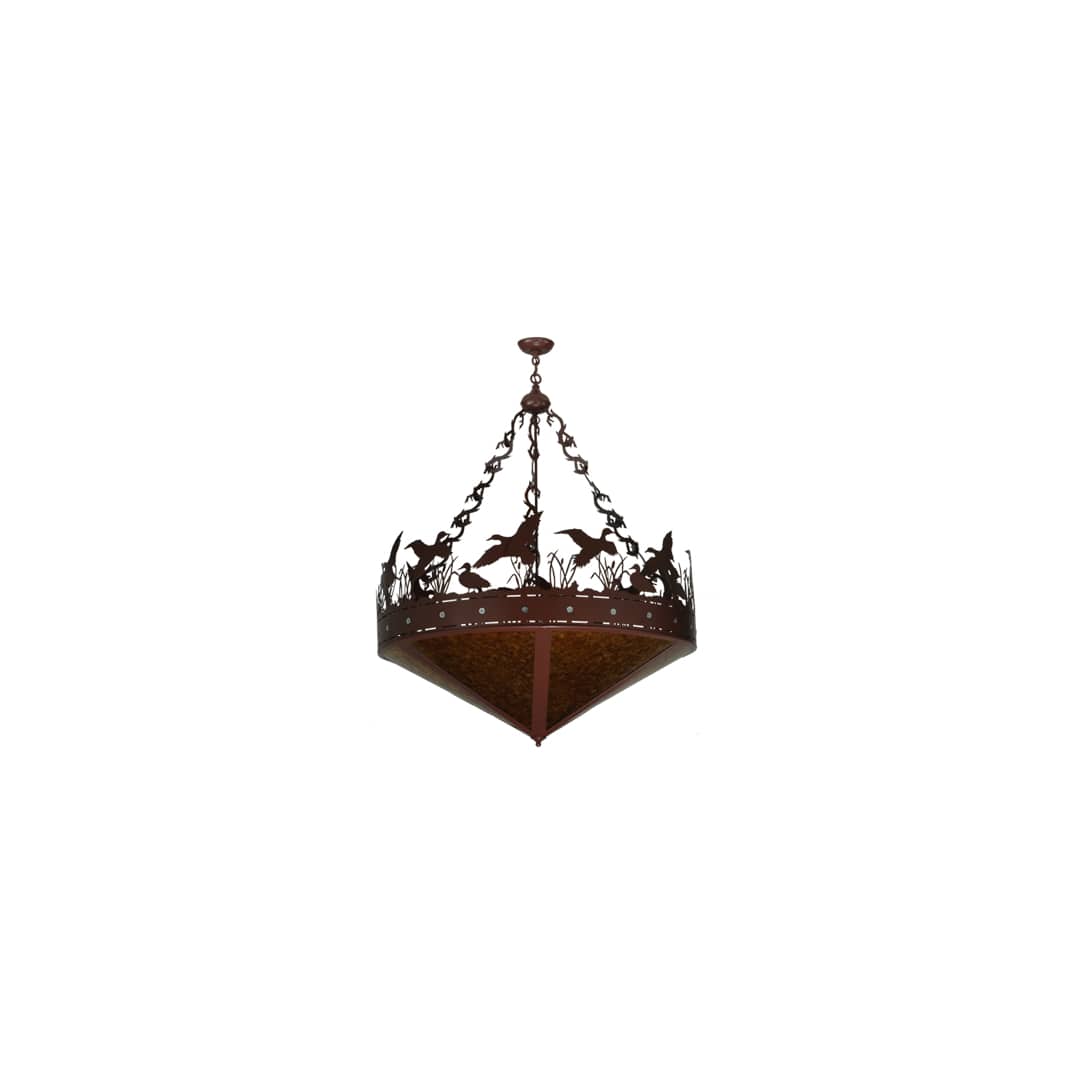 Ducks in Flight 6 Light 42" Wide Pendant