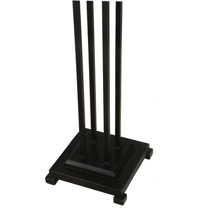 Abilene 2 Light 56" Tall Hand-Crafted Floor Lamp with Stained Glass