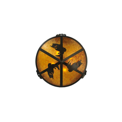 Catch of the Day 4 Light 38" Wide Semi-Flush Ceiling Fixture