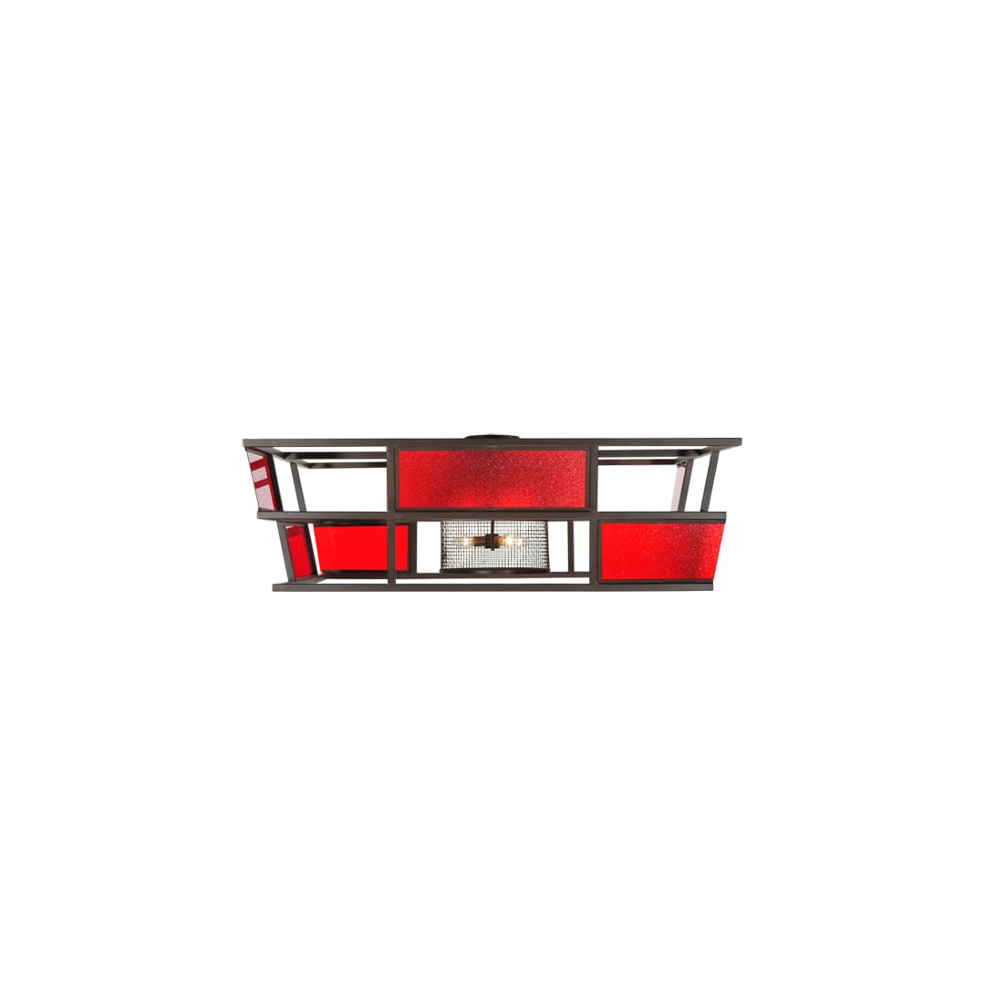 Tavern 8 Light 85" Wide Semi-Flush Ceiling Fixture