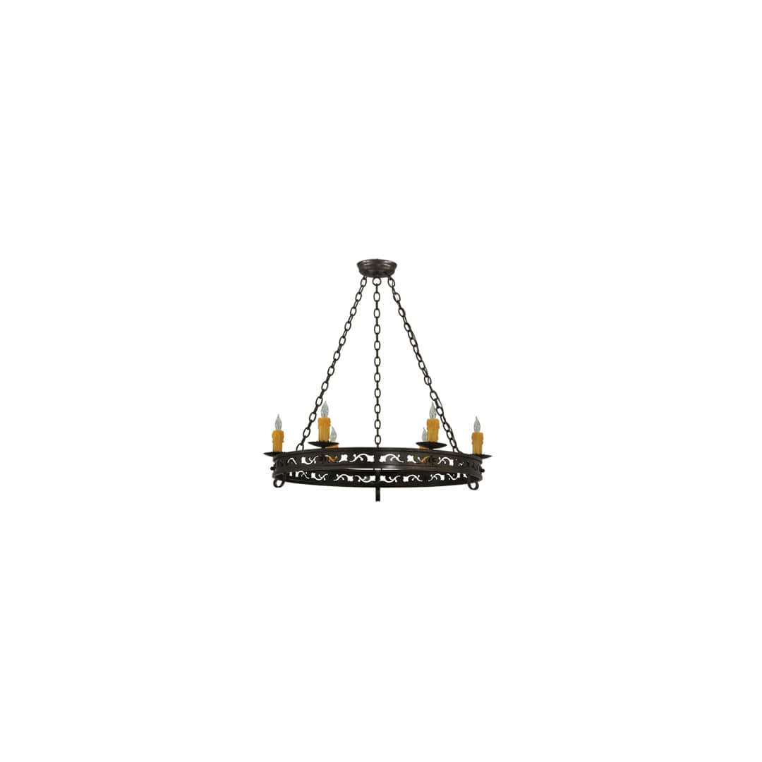 Sagebrush 6 Light 36" Wide Taper Candle Style Chandelier