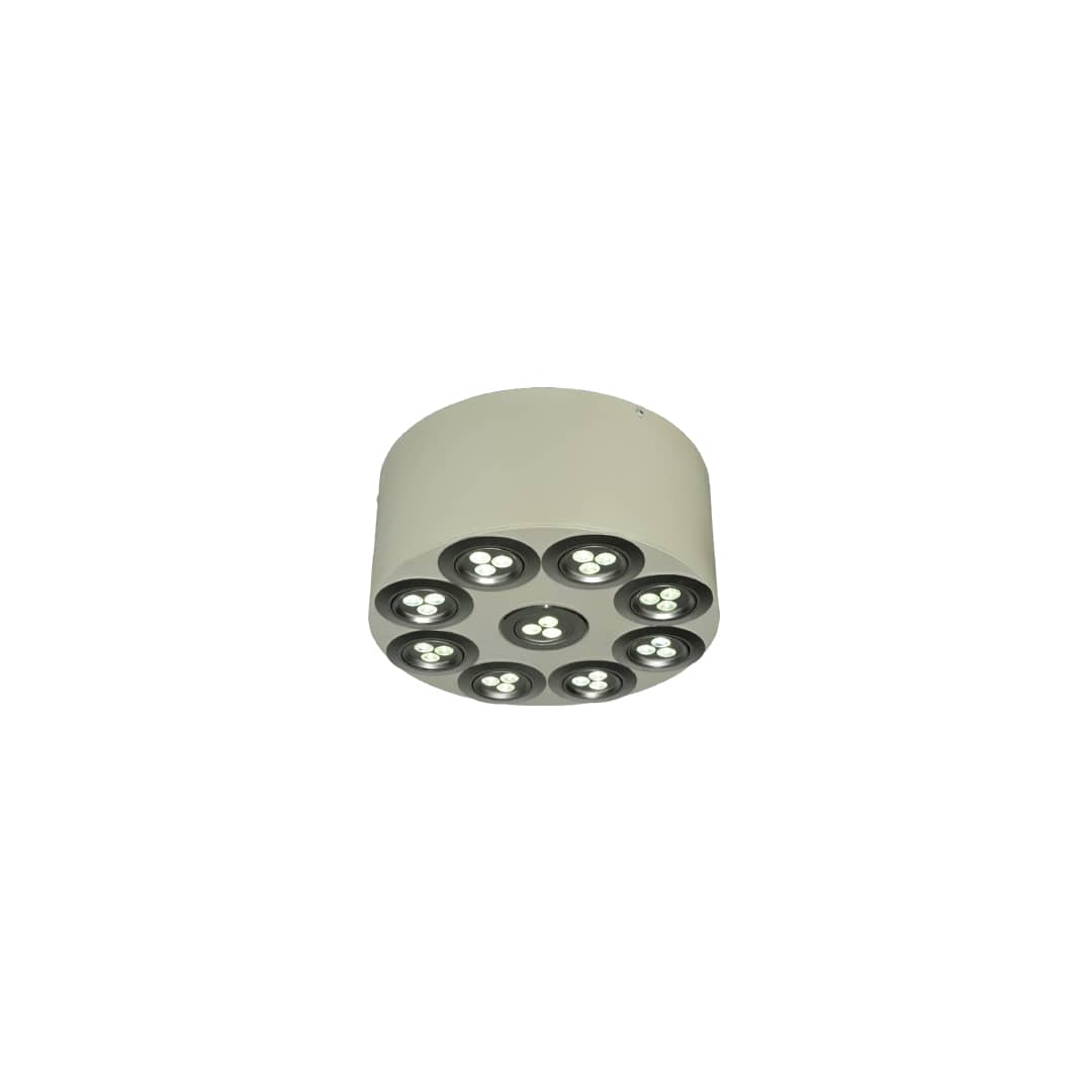 Discovery 9 Light 12" Wide Flush Mount Drum Ceiling Fixture
