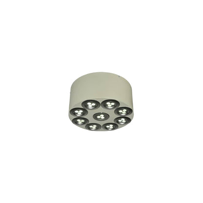 Discovery 9 Light 12" Wide Flush Mount Drum Ceiling Fixture