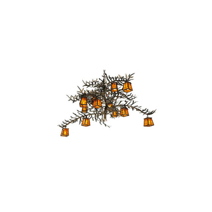 Pine Branch Valley View 12 Light 54" Wide Chandelier