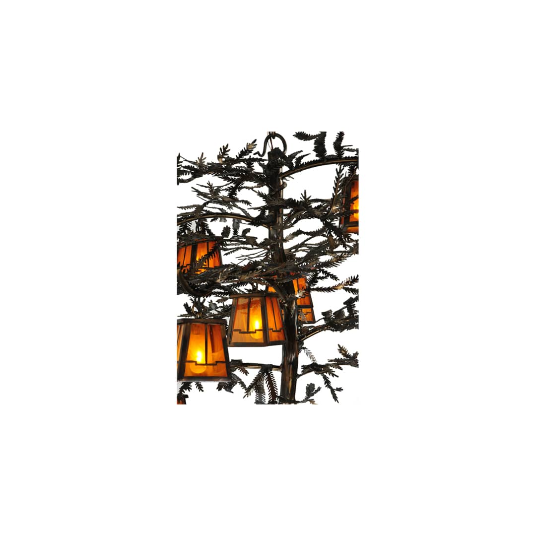Pine Branch Valley View 12 Light 54" Wide Chandelier
