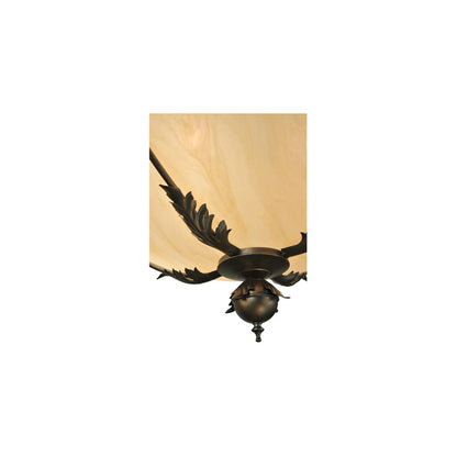 Hoja 4 Light 30" Wide Semi-Flush Bowl Ceiling Fixture