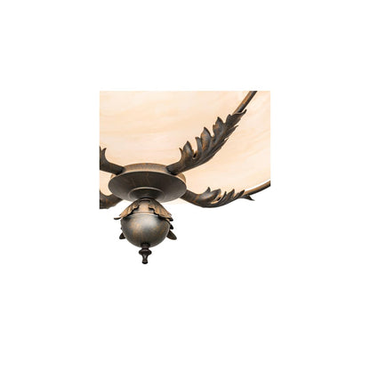 Hoja 4 Light 30" Wide Semi-Flush Bowl Ceiling Fixture