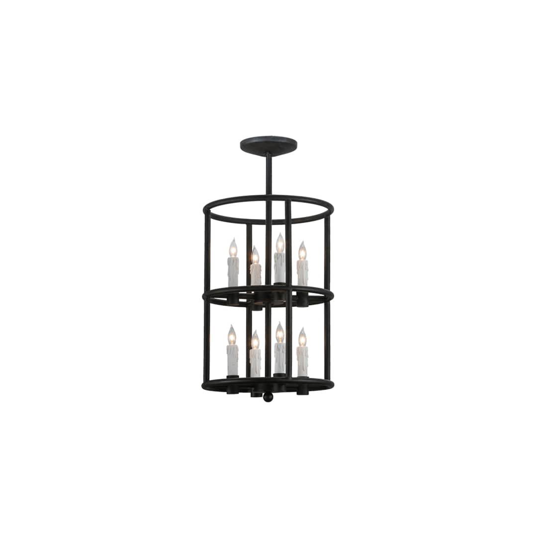 Cilindro Air 8 Light 16" Wide Taper Candle Pendant
