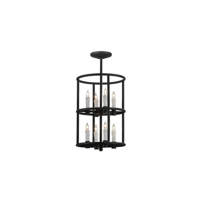 Cilindro Air 8 Light 16" Wide Taper Candle Pendant