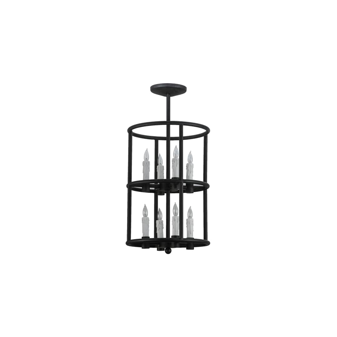 Cilindro Air 8 Light 16" Wide Taper Candle Pendant