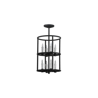 Cilindro Air 8 Light 16" Wide Taper Candle Pendant