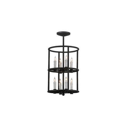 Cilindro Air 8 Light 16" Wide Taper Candle Pendant
