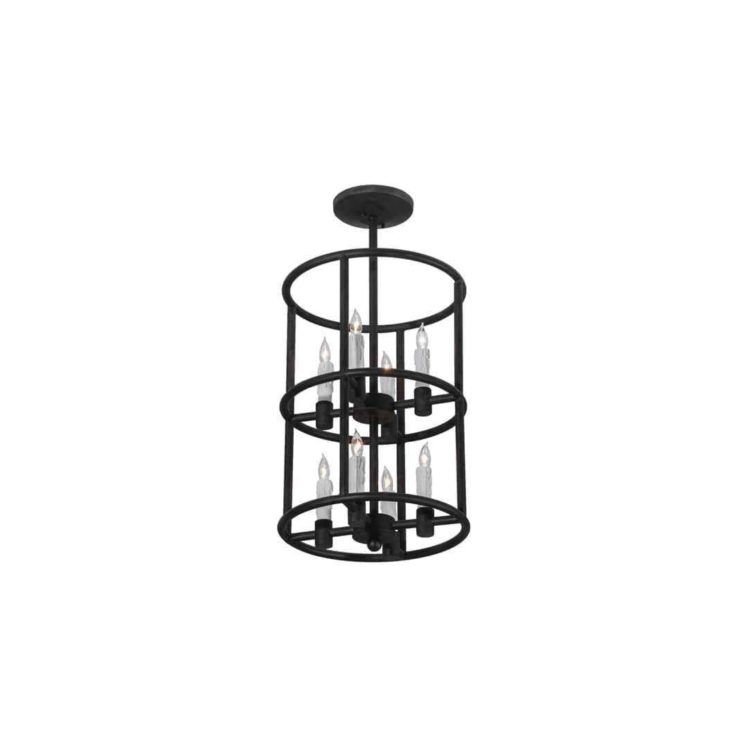Cilindro Air 8 Light 16" Wide Taper Candle Pendant