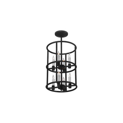 Cilindro Air 8 Light 16" Wide Taper Candle Pendant
