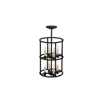 Cilindro Air 8 Light 16" Wide Taper Candle Pendant