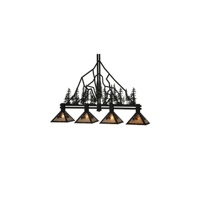 Tall Pines 4 Light 12" Wide Linear Pendant