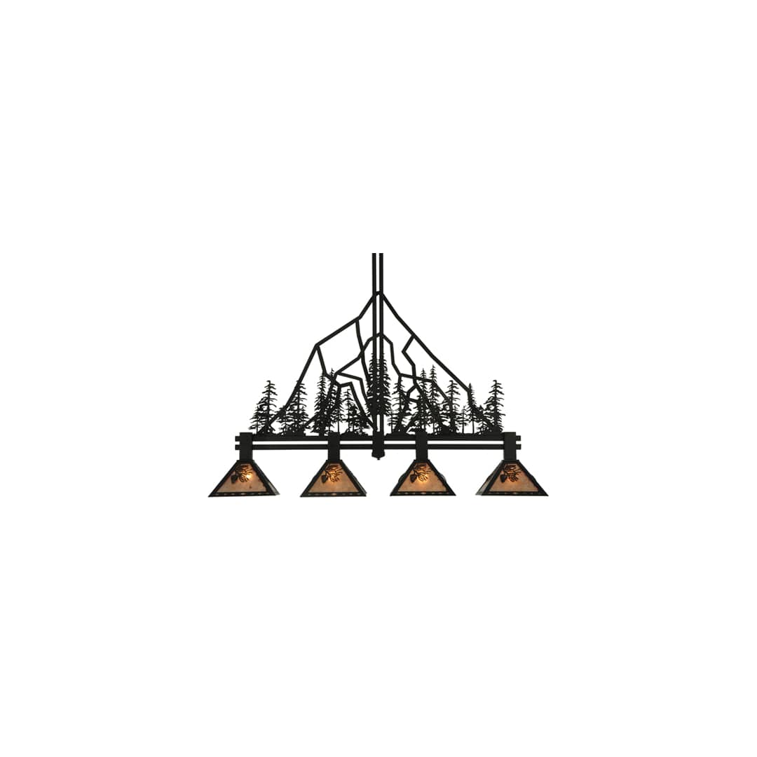 Tall Pines 4 Light 12" Wide Linear Pendant