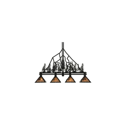 Tall Pines 4 Light 12" Wide Linear Pendant