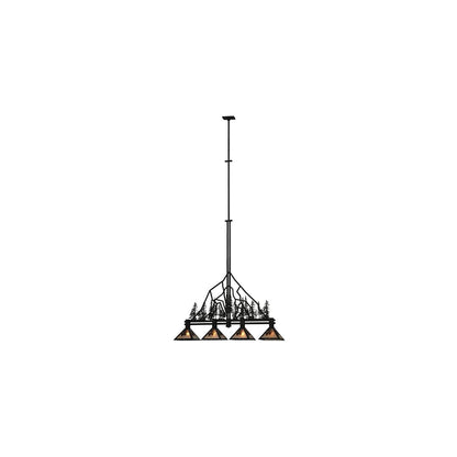 Tall Pines 4 Light 12" Wide Linear Pendant