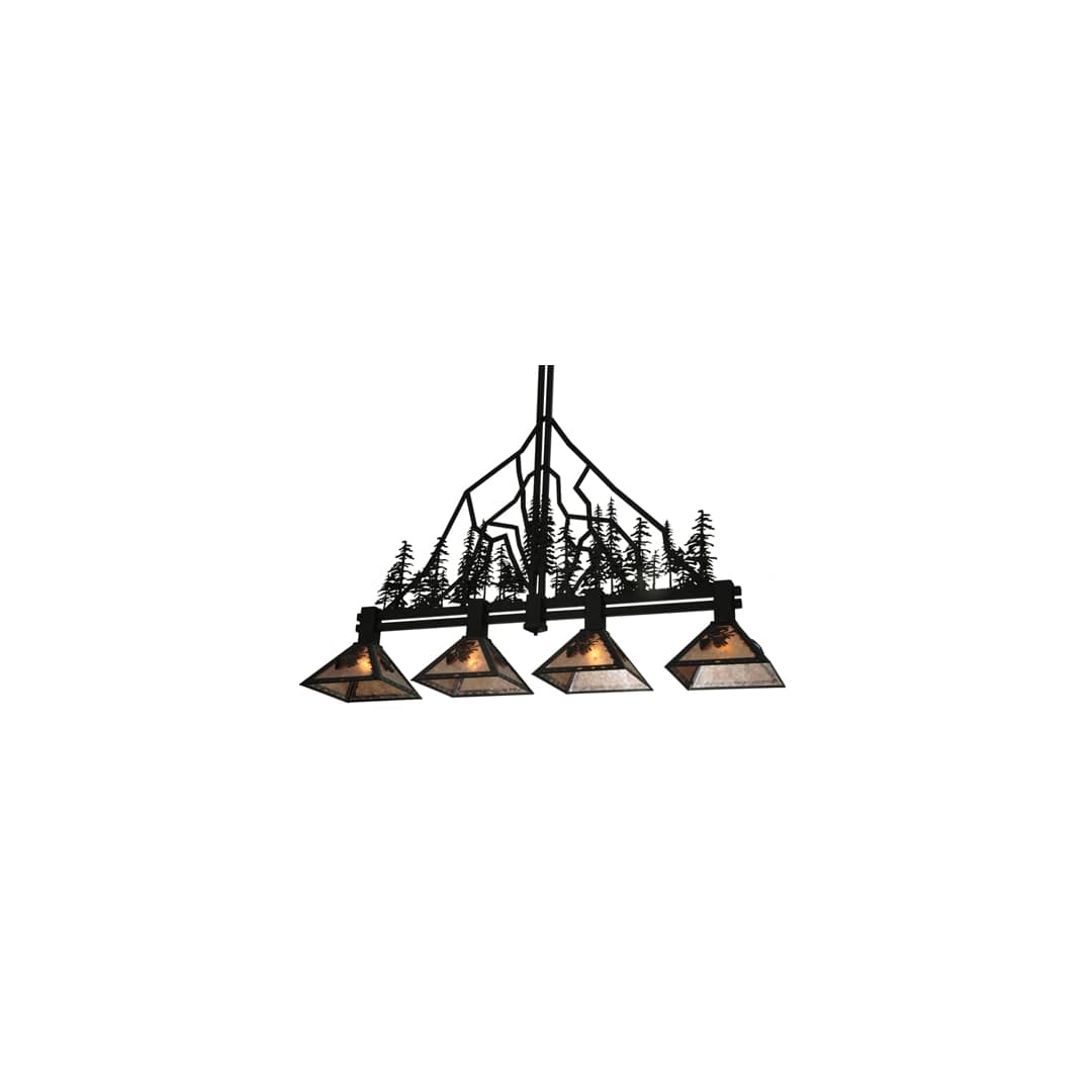 Tall Pines 4 Light 12" Wide Linear Pendant