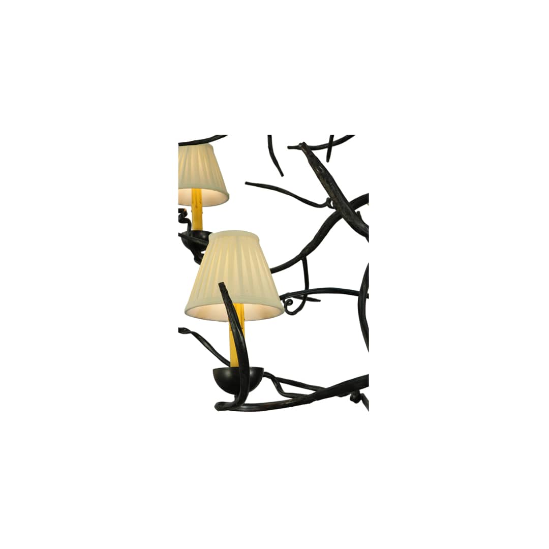 Winter Solstice 6 Light 50" Wide Wrought Iron Chandelier