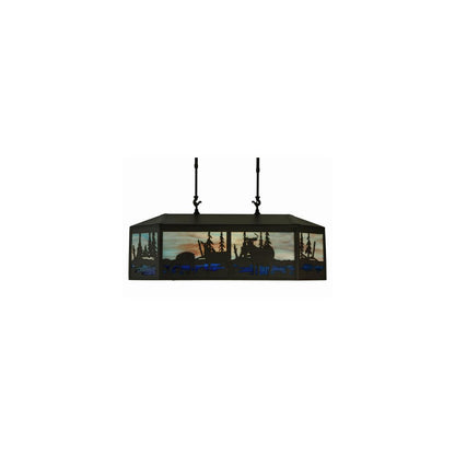 Long Deer 6 Light 22" Wide Linear Pendant