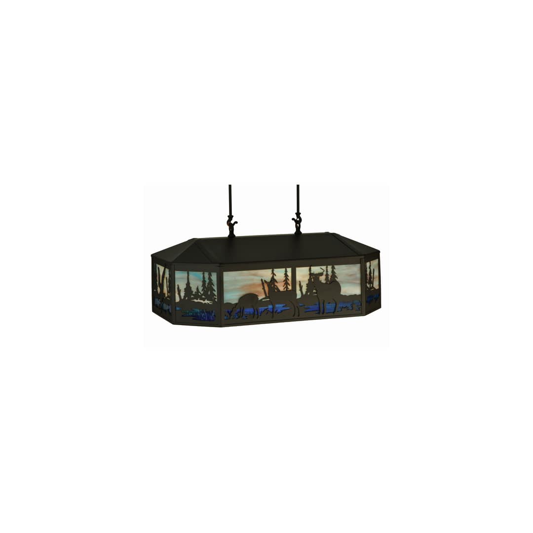 Long Deer 6 Light 22" Wide Linear Pendant