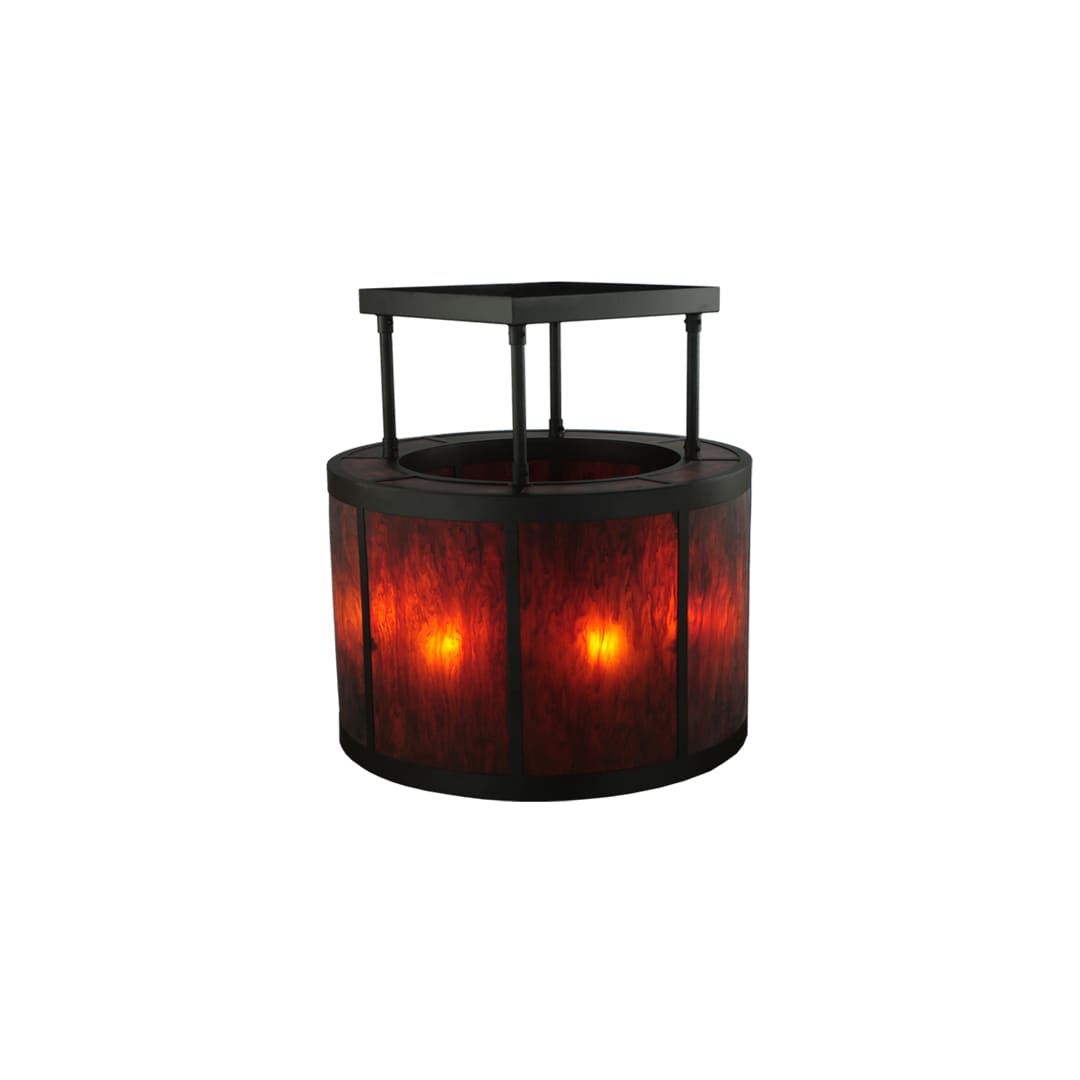 Cilindro Vicksburg 8 Light 36" Wide Semi-Flush Drum Ceiling Fixture
