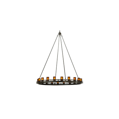 Barbury 20 Light 60" Wide Pillar Candle Style Chandelier
