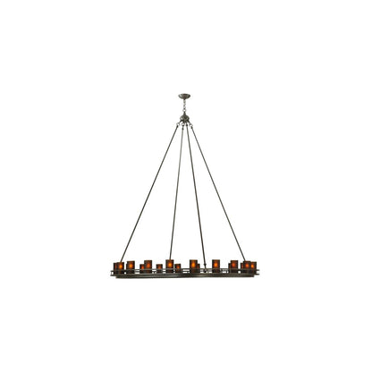 Barbury 20 Light 60" Wide Pillar Candle Style Chandelier