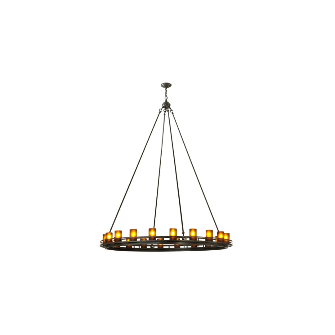Barbury 20 Light 60" Wide Pillar Candle Style Chandelier