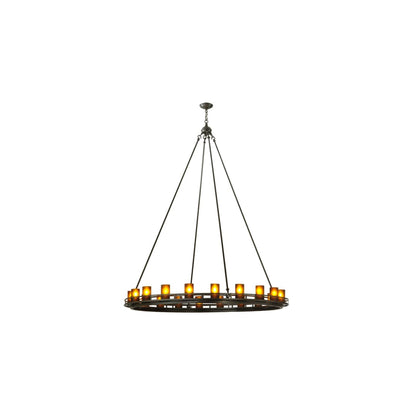 Barbury 20 Light 60" Wide Pillar Candle Style Chandelier