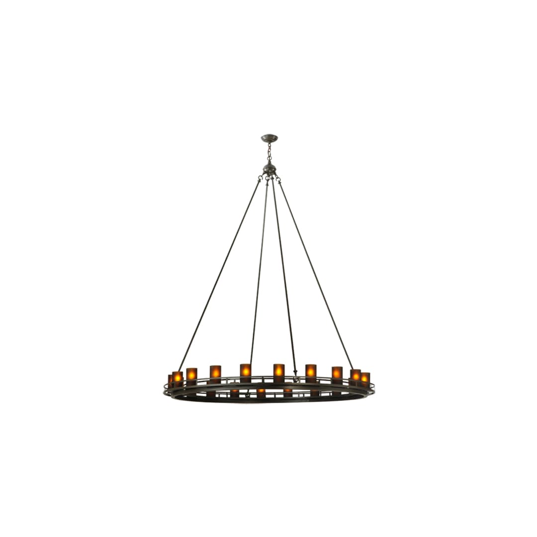Barbury 20 Light 60" Wide Pillar Candle Style Chandelier