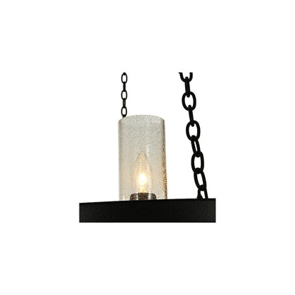 Loxley 36 Light 72" Wide Pillar Candle Style Chandelier with Clear, Seedy Glass Shades - Timeless Bronze Finish
