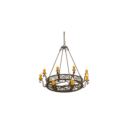 Delano 8 Light 42" Wide Taper Candle Style Chandelier - Custom Finish
