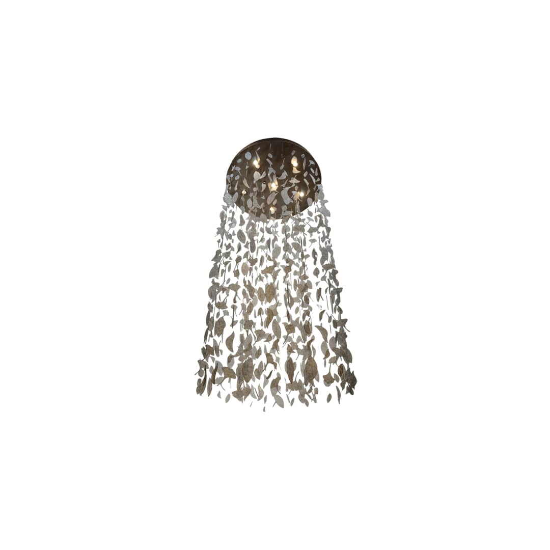 Ginkgo Leaf 6 Light 44" Wide Pendant