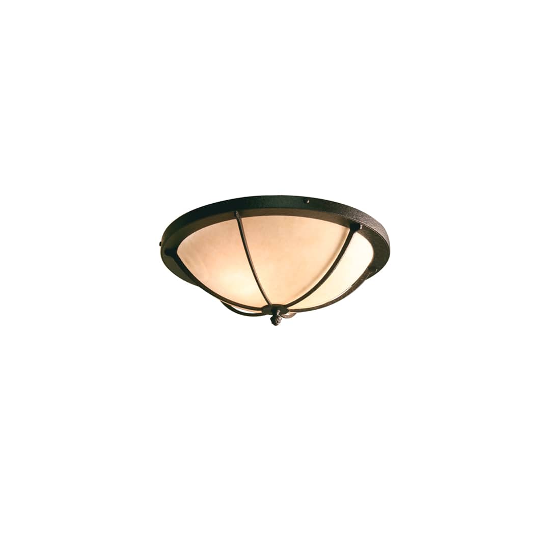 Dominga 2 Light 20" Wide Flush Mount Bowl Ceiling Fixture - Chestnut Finish