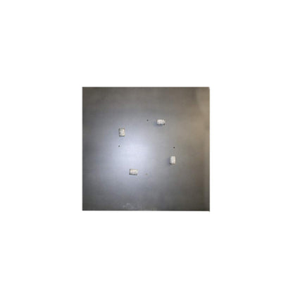Whitewing 4 Light 36" Wide Flush Mount Square Ceiling Fixture - Blackened Pewter Finish - GU24 Bulb Base