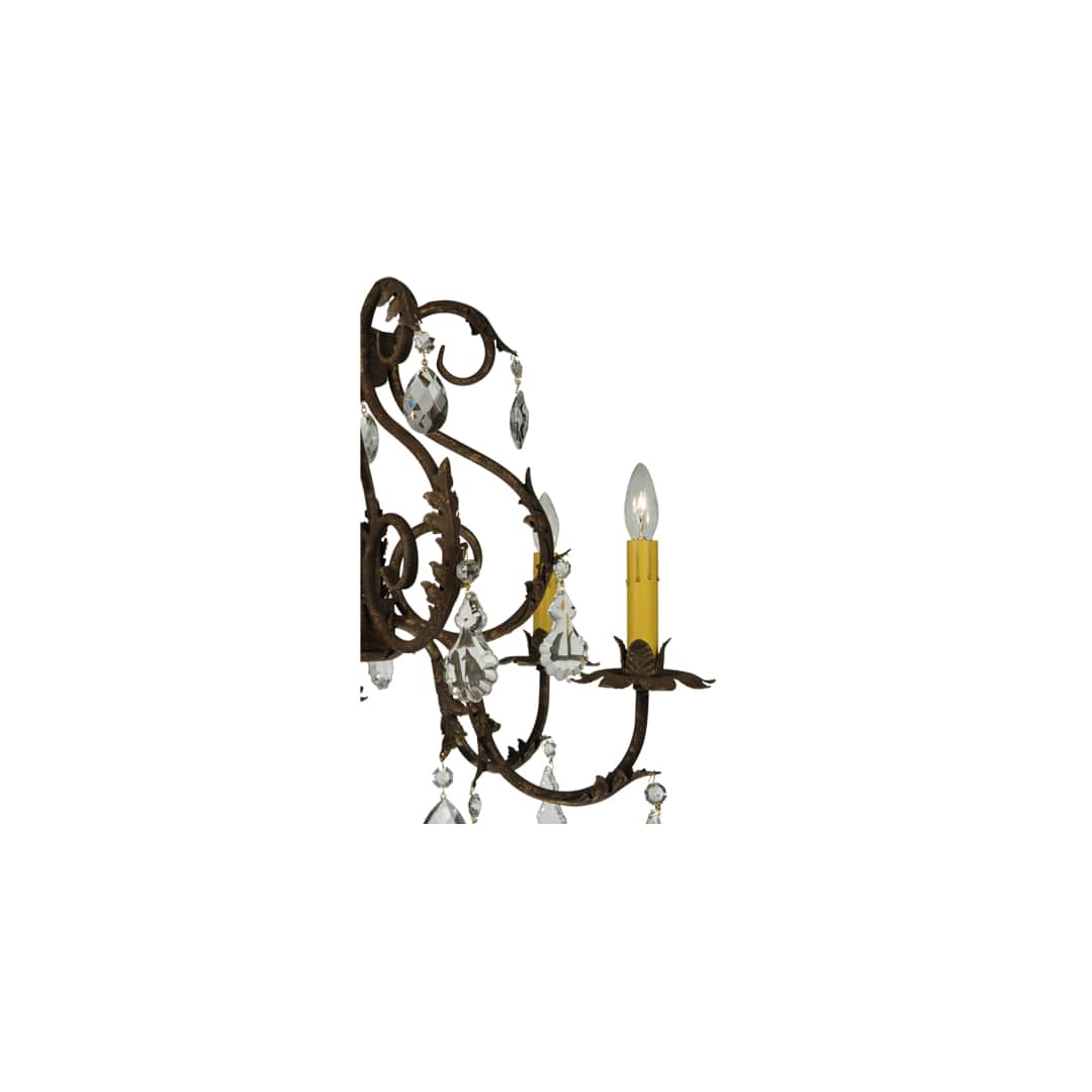Chantilly 5 Light 24" Wide Crystal Candle Style Chandelier
