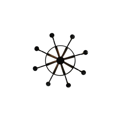 Barrel Stave Madera 8 Light 50" Wide Taper Candle Style Chandelier