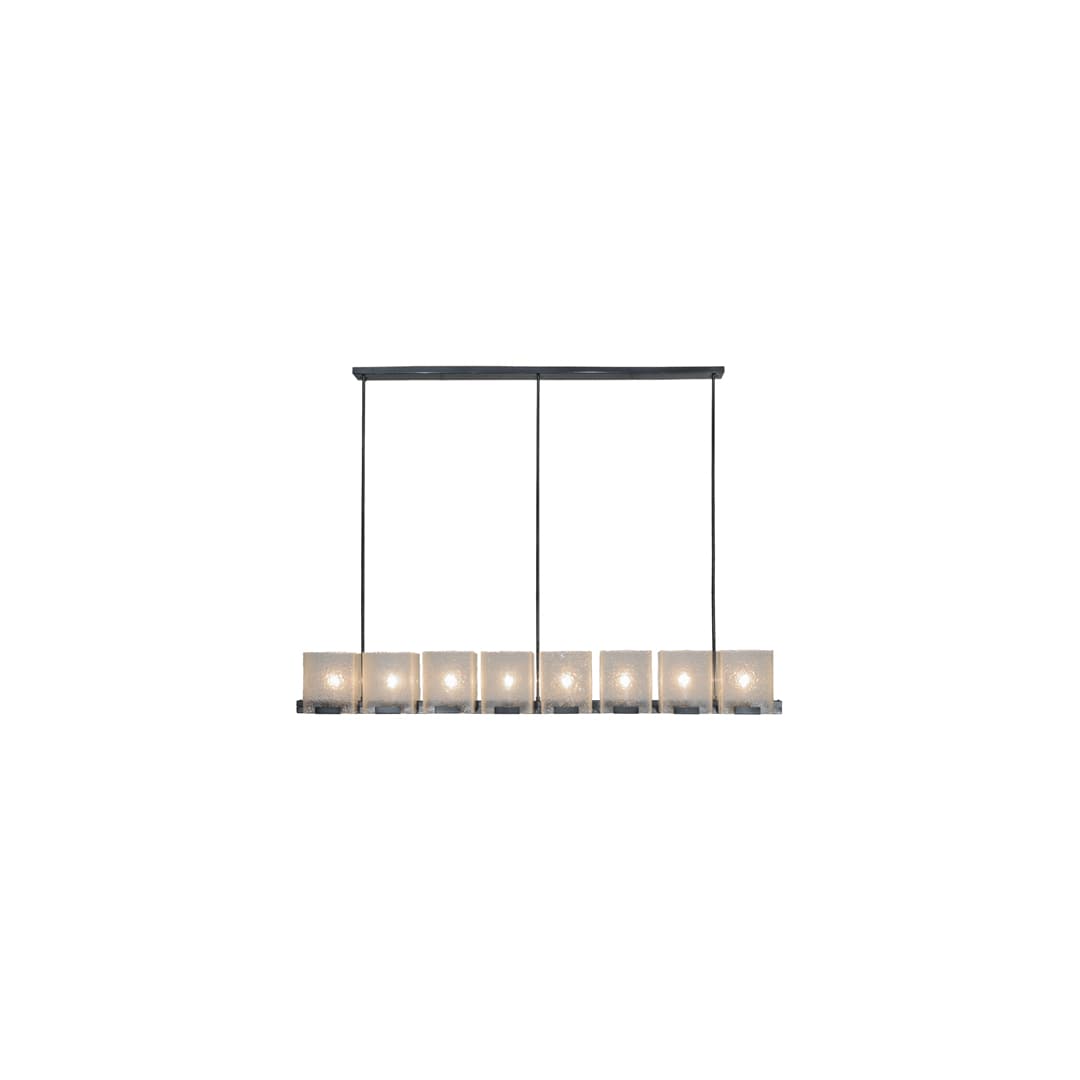 Ice Cube 8 Light 78" Wide Linear Chandelier